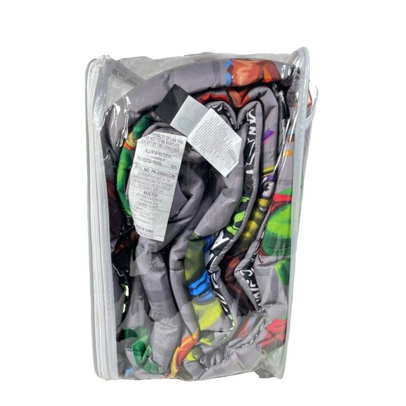 Teenage Mutant Ninja Turtles Reversible Kids Microfiber Twin Comforter 64" x 86" - Picture 8 of 9